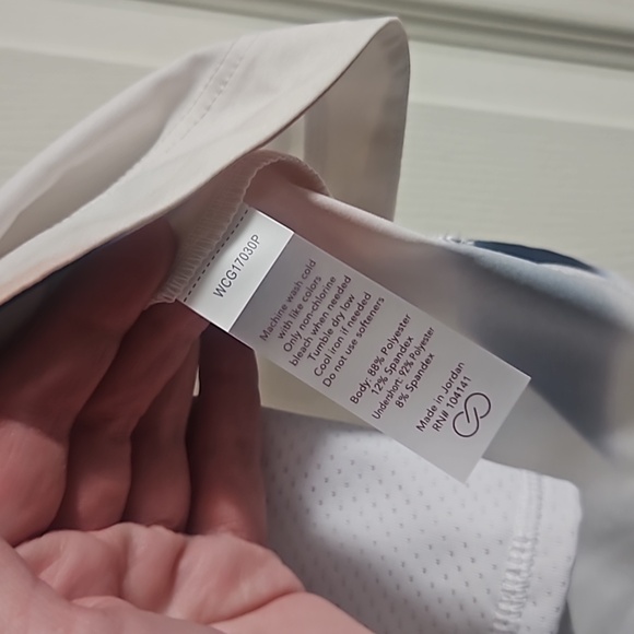 CALIA WOMEN'S 16" BIRDIE SKORT: SEDIMENT STRIPE ARDOSIA PRINT: NEW WITH TAGS: XS - Picture 5 of 7